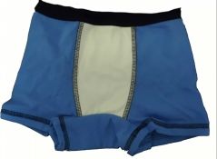 Chlapecké spodní prádlo - TRENÝRKY BOXERKY modro-smetanové - vel.122 - obrázek 1