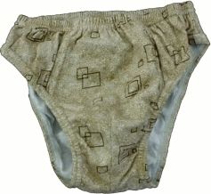 Chlapecké spodní prádlo - SLIPY vzor čtverce hnědé - vel.110 - obrázek 1