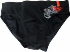 Chlapecké spodní prádlo - SLIPY MOTOCROSS černé - vel.158-164 - obrázek 1