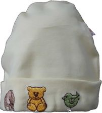 Čepice kojenecká bavlna - ZVÍŘÁTKA žlutá - vel.62 - obrázek 1
