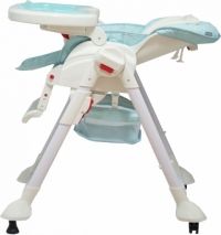 Židlička jídelní plastová s houpačkou - ZEFIR zelená - CoTobaby - obrázek 3