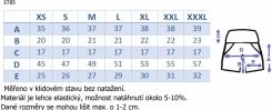 Kraťasy těhotenské - PRUŽNÝ LEM modré - Be MaaMaa velikost S - obrázek 4