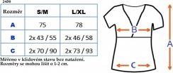 Těhotenská i kojící tunika - PROUŽKY bílo-černá - Be MaaMaa velikost L/XL - obrázek 4