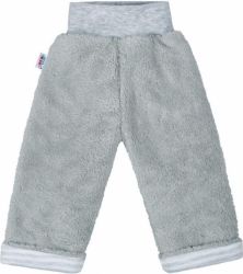 Tepláčky/Kalhoty kojenecké podšité - BABY UŠÁČEK šedé - vel.68 - obrázek 1
