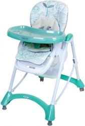 Židlička jídelní plastová - OVEČKY mátová - BabyMix - obrázek 1