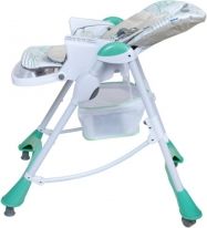 Židlička jídelní plastová - OVEČKY mátová - BabyMix - obrázek 3