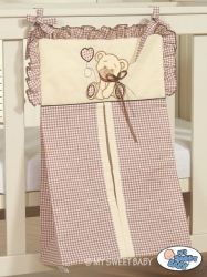 Kapsář na pleny MÉĎA S MAŠLÍ - smetanový s hnědou - My Sweet Baby - 38x64cm - obrázek 1