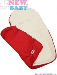 Fusak do kočárku fleece - CLASSIC šedý - NewBaby - obrázek 3