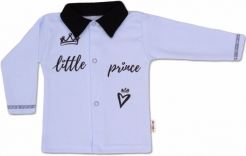 Kabátek kojenecký bavlna - LITTLE PRINCE modrý - vel.56 - obrázek 1