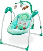 Houpačka pro miminko s melodiemi a ovladačem - LOOP mint - Caretero - obrázek 1