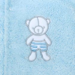 Overal/Kombinéza kojenecká zimní - NICE BEAR modrá - vel.56 - obrázek 2