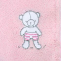 Overal/Kombinéza kojenecká zimní - NICE BEAR růžová - vel.74 - obrázek 2