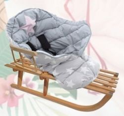 Fusak nejen do kočárku 4v1 - ICE BABY kostka s vínovou - obrázek 6