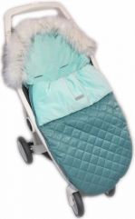 Fusak nejen do kočárku prošívaný - VELVET EXCLUZIV mořský - BabyNellys - obrázek 2