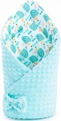 Zavinovačka oboustranná - JEŽEČEK mátový/MINKY mátová - NewBaby - obrázek 1