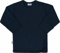 Košilka kojenecká bavlna - CLASSIC tmavě modrá - vel.50 - obrázek 1