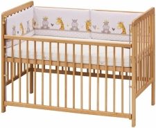 Mantinel do postýlky - NEBULA zoo zvířátka s béžovou - Scarlett - obrázek 1