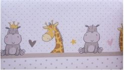 Mantinel do postýlky - NEBULA zoo zvířátka s béžovou - Scarlett - obrázek 3