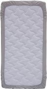 Prostěradlo do postýlky Scarlett - FROTÉ S MEMBRÁNOU šedé - 120x60cm - obrázek 2