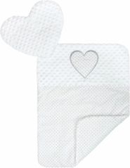 Lůžko/Hnízdečko pro miminko s peřinkou - SRDÍČKO tečky s bílou - NewBaby - obrázek 4