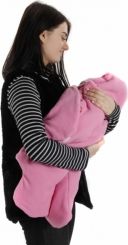 Zavinovačka do autosedačky fleece/bio bavlna - MEDVÍDEK smetanový - obrázek 9