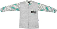 Kabátek kojenecký bavlna - WILD TEDDY šedý - vel.80 - obrázek 1