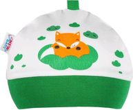 Čepice kojenecká bavlna - LIŠKA zelená - vel.62 - obrázek 1