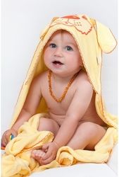 Osuška dětská froté - PEJSEK zelená - NewBaby   rozměr 80x80cm - obrázek 2