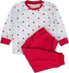 Pyžamo dětské bavlna - BERUŠKY s červenou - vel.80 - obrázek 1