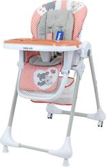 Židlička jídelní plastová - INFANT MEDVÍDCI růžová - BabyMix - obrázek 1