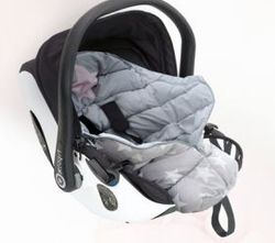 Fusak nejen do kočárku 4v1 - ICE BABY hvězdy na šedém s růžovou - obrázek 5