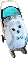 Dětský fusak Velvet - WINTER LUXURY lachtan s tyrkysovou - BabyNellys - obrázek 2