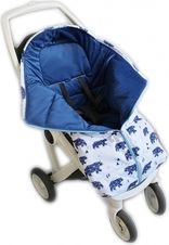 Dětský fusak Velvet - ARTIC LUX medvědi modří na bílém - BabyNellys - obrázek 3