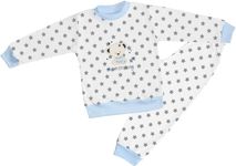 Pyžamo dětské bavlna - LITTLE FRIENDS s modrou - vel.86 - obrázek 1