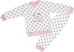 Pyžamo dětské bavlna - LITTLE FRIENDS s růžovou - vel.92 - obrázek 1
