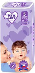 Pleny jednorázové NEW LOVE - JUNIOR 11-25kg - MEGAPACK 5x38ks - obrázek 1