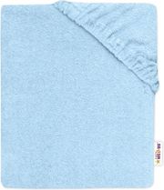Prostěradlo dětské froté - BABY NELLYS modré - 140x70cm - obrázek 1