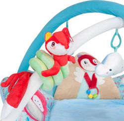 Deka hrací s hrazdami a melodií - LIŠKA modrá - BabyMix - obrázek 3