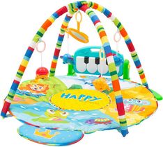 Deka hrací s hrazdami - SAFARI S PIÁNKEM barevná - BabyMix - obrázek 2