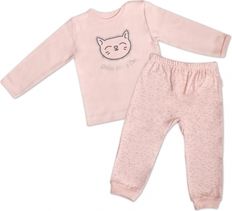 Pyžamo dětské bavlna - CAT růžové - vel.98 - obrázek 1