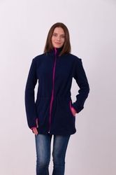 Mikina pro maminky nosící fleece - NOŠENÍ VPŘEDU tmavě modrá - M/L - obrázek 2