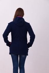 Mikina pro maminky nosící fleece - NOŠENÍ VPŘEDU tmavě modrá - M/L - obrázek 3