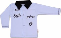 Kabátek kojenecký bavlna - LITTLE PRINCE modrý - vel.62 - obrázek 1