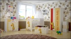Dětská postýlka - SWEET GIRAFFE bílá - BabyBoo - obrázek 3
