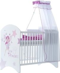 Dětská postýlka - LITTLE PRINCESS bílá - BabyBoo - obrázek 1