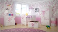 Dětská postýlka - LITTLE PRINCESS bílá - BabyBoo - obrázek 3