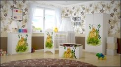 Dětská postýlka se šuplíkem - SRNEČKA BAMBI bílá - BabyBoo - obrázek 4