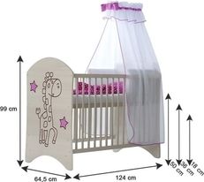 Dětská postýlka - MEDVÍDEK bílá s hnědou - BabyBoo - obrázek 2