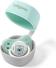 Dudlík silikonový zkosený Babyonol 2ks - NATURAL NURSING mátový - 0-3měs. - obrázek 4