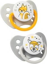Dudlík silikonový zkosený Babyonol 2ks - NATURAL NURSING žlutý - 3-6měs. - obrázek 1